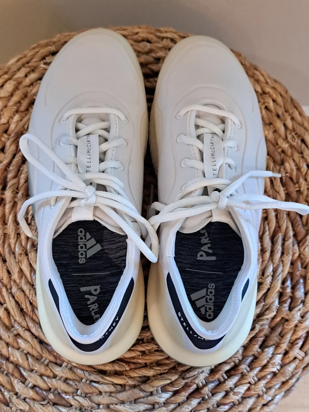 Adidas By Stella McCartney Womens Court Boost Cloud White Tennis Sneakers 8.5